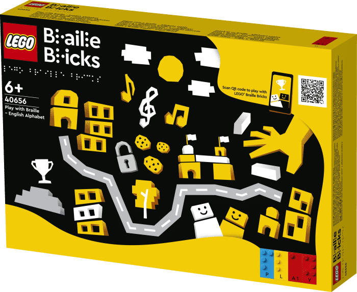 En 2024, el entretenimiento inclusivo llega a España con los ladrillos LEGO Braille. 1 Ladrillos LEGO braille