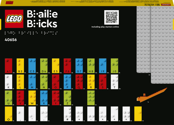 En 2024, el entretenimiento inclusivo llega a España con los ladrillos LEGO Braille. 3 Ladrillos LEGO braille