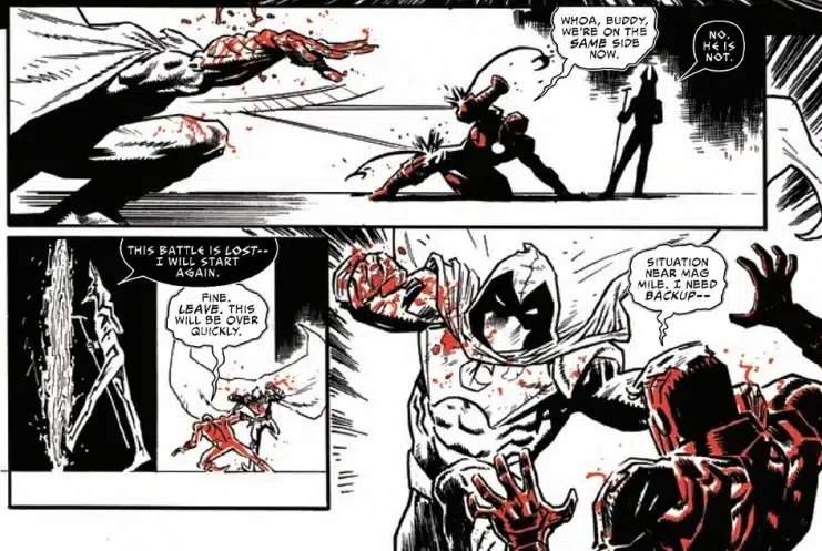 Iron Man takes over from Moon Knight! Tony Stark became the messenger of Chaos 2 Iron Man, Marvel Comics, Marvel Zombies, Moon Rider